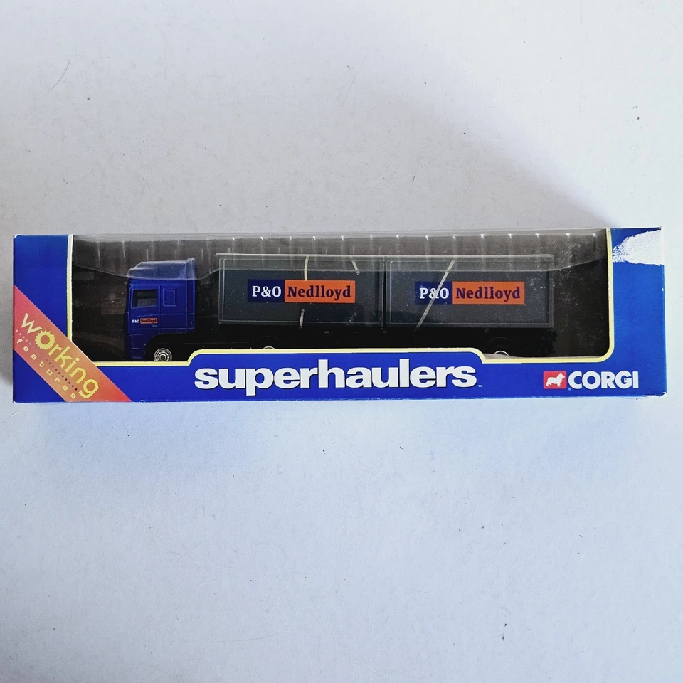 Corgi Superhaulers TY87004 Daf 95 Skeletal Trailer P&O Nedlloyd Model - Unused - Image 1 of 4