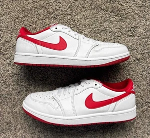 Nike Air Jordan 1 Retro OG Low University Red Size 9.5 Men's - Picture 1 of 7