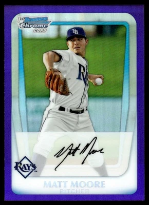 Bowman Chrome Prospects Purple Refractors 2011 1st Matt Moore 070/799 #BCP220 Foto 1 de 2