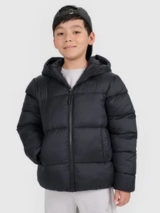 4F Jungen-Daunenjacke mit synthetischer Füllung - schwarz 4FJRAW25TDJAM0809-20S - Bild 1 von 6