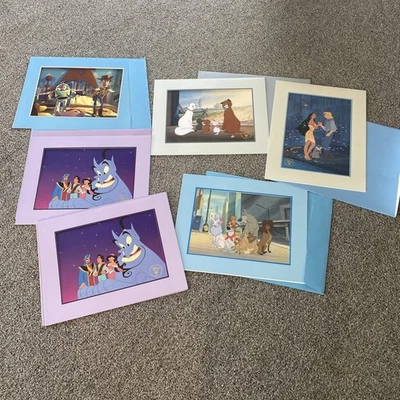 Vtg Disney Store Lithographs Lot ‘95 ‘96 Oliver Toy Store Aladdin Aristocats - Image 1 of 4