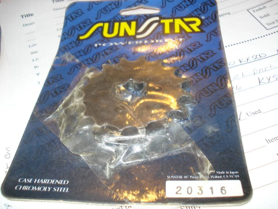 PIÑÓN SUNSTAR RM 80 YZ80 LT80 KE100 FRT  Foto 1 de 1