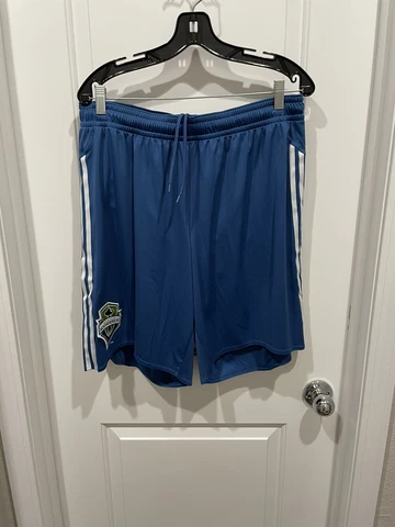 EUC ADIDAS SEATTLE SOUNDERS 2009-10 AUTHENTIC CLIMA COOL MATCH SHORTS SZ XL Cover
