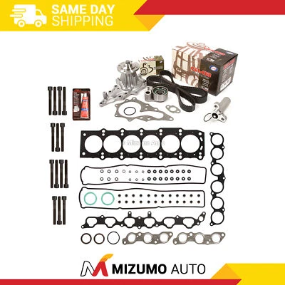 Juego de juntas de culata Kit de correa de distribución Bomba de agua Ajuste 92-98 Lexus Toyota Supra 2JZGE Foto 1 de 4