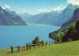 Switzerland 9 Vintage Small Real Photos Mountains and Locations - Picture 1 of 13
