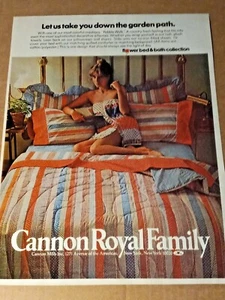 1976 print ad page - Cannon Pebble Walk towels linens EVELYN KUHN Advertising - Picture 1 of 1