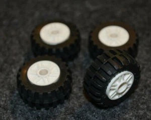 Tires - (4) 30.4 x14 Lego Tires with White Rims ~ NEW Lego ~ Truck, SUV or Car - Picture 1 of 1