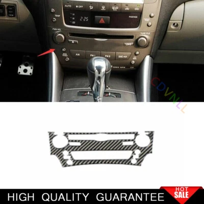 Panel de interruptor de CD consola central de fibra de carbono real para Lexus IS250 350 2006-2013 Foto 1 de 4