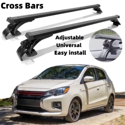 Barras transversales para portaequipajes de techo aptas para rieles de carga Mitsubishi Mirage A00 2012-2025 Foto 1 de 4