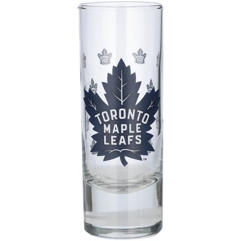Toronto Maple Leafs 2.5oz. Satin-Etched Tall Shot Glass Cover