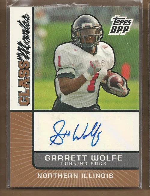A7106- 2007 Draft Picks and Prospects Class Marks Autographs #GW Garrett Wolfe F - Image 1 of 2