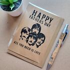 Śmieszna kartka na Dzień Ojca Beatlesów - prezent dla taty zespół rockowy - wszystko czego potrzebujesz to miłość
