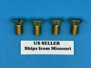 Starter Field Coil Screws 3/8-24 Fine Thread Slotted (Pack of 4) Fit many Delco - Picture 1 of 6