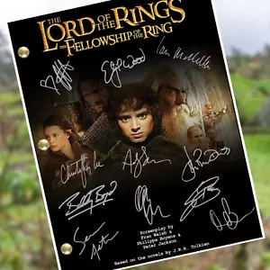 Herr der Ringe Die Gefährten Filmskript signiert Reprint - Bild 1 von 8