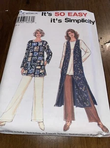 Vtg Simplicity Sewing Pattern 9313 Size XS S M L XL Uncut - Picture 1 of 2