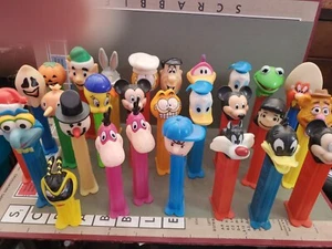 PEZ Candy Dispenser Lot of 28 Vintage Austria, Yugoslavia,  Czechoslovakia, Hung - Picture 1 of 10