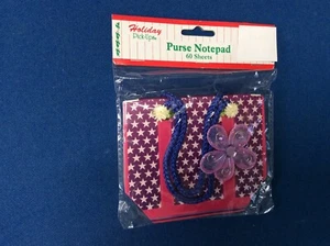Note Pad: 5" x 4" note pad, unique purse design, 60 sheets - Picture 1 of 1