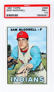 1967 Topps #295 Sam Mcdowell PSA 7.5