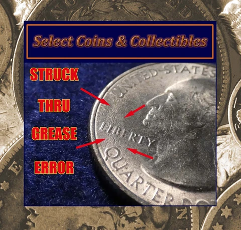 2018-P Rhode Island "Block Island" State Quarter Struck Thru Grease Error #2009 Cover