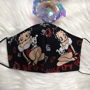 Betty Boop Face Mask W/FILTER - Picture 1 of 3