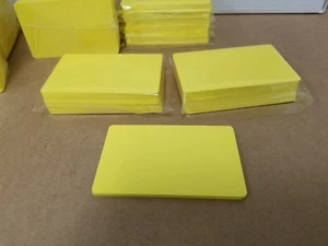 Yellow PVC Cards, CR80.30 Mil, Credit Card Size - USA - Pack of 10 - Picture 1 of 1