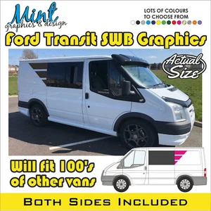Ford Transit MK8 L2 compatible furgoneta cámper autocaravana calcomanías gráficas 078 - Imagen 1 de 4