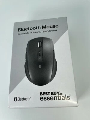 Best Buy Inalámbrico Bluetooth 5.1 Óptico 6 Botones Mouse para PC y Mac - Negro Foto 1 de 4