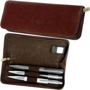 TONY PEROTTI Tubo para 3 instrumentos de escritura Pluma Bolígrafo Bolígrafo Estuche - Imagen 1 de 7