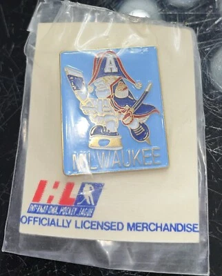 PIN ESMALTADO HOCKEY IHL Milwaukee Admirals años 90’s Nuevo Foto 1 de 2