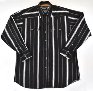 Camisa de Colección Brooks & Dunn Vaquera Occidental Perla A Presión Manga Larga Para Hombre 17.5x35 - Imagen 1 de 22