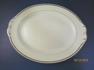 Homer Laughlin Eierschale Georgian China Vizekönig 13 Zoll Platte Goldrand - Bild 1 von 5