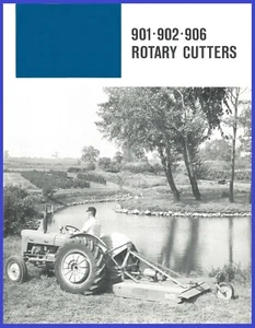 Ford 901 902 & 906 Rotary Cutter Dealer Sales Brochure w/ Specs Pull Type 4pg - Picture 1 of 9