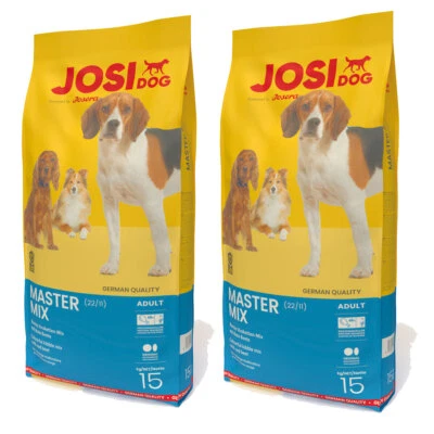 2 x 15 kg Josera JosiDog Master Mix, bunter Knusper-Mix für ausgewachsene Hunde - Bild 1 von 2