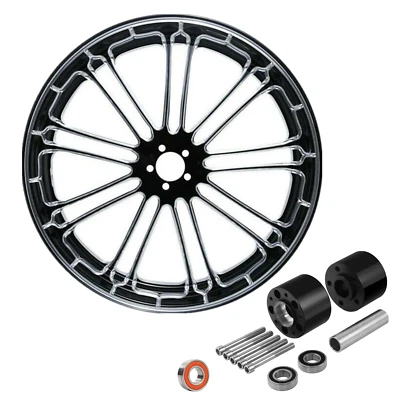 Передний обод колеса ABS 18 дюймов x 3,5 дюйма двойной диск подходит для Harley Electra Glide 2008-Up США - Изображение 1 из 4