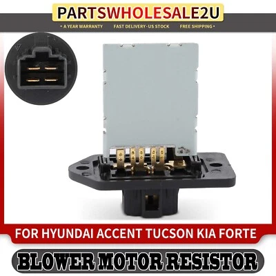 New A/C Blower Motor Resistor for Hyundai Accent Tucson Kia Forte Koup Sportage - Image 1 of 4