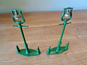 VINTAGE UNREPAINTED F.G.TAYLOR TRAFFIC ISLAND / LAMP POSTS AS PHOTOS - Picture 1 of 3