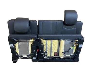 2015-2020 ESCALADE ESV 3RD ROW POWER FOLDING SPLIT BENCH SEAT BLACK LEATHER - Image 1 of 4