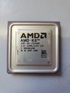 AMD AMD-K6-233ANR 233MHZ CPU PROCESSOR AMD-K6 3.2V CORE 3.3V I/O