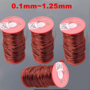 0.1~1.25mm Enamelled Copper Winding Wire Coil High Temp Solderable Magnet Cable - Picture 1 of 8