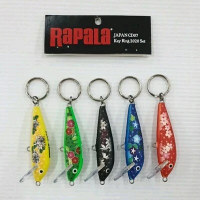 Набор брелоков Rapala 2020 Япония CD07 брелок приманка брелок (5 в 1 упаковке) ограниченное издание - Изображение 1 из 4