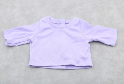 Camiseta Camisa Lavanda American Girl para Muñeca de 15"" Conjunto de Jersey Bitty Baby Twins Foto 1 de 2