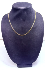 Vintage 14k Gelbgold Panzerkette Halskette 20" - Bild 1 von 6