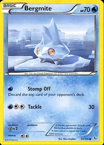 LP Pokemon TCG Bergmite Flashfire 30/106 Regular Common Card - Picture 1 of 2