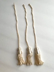 Three Cream Tassels - Picture 1 of 1