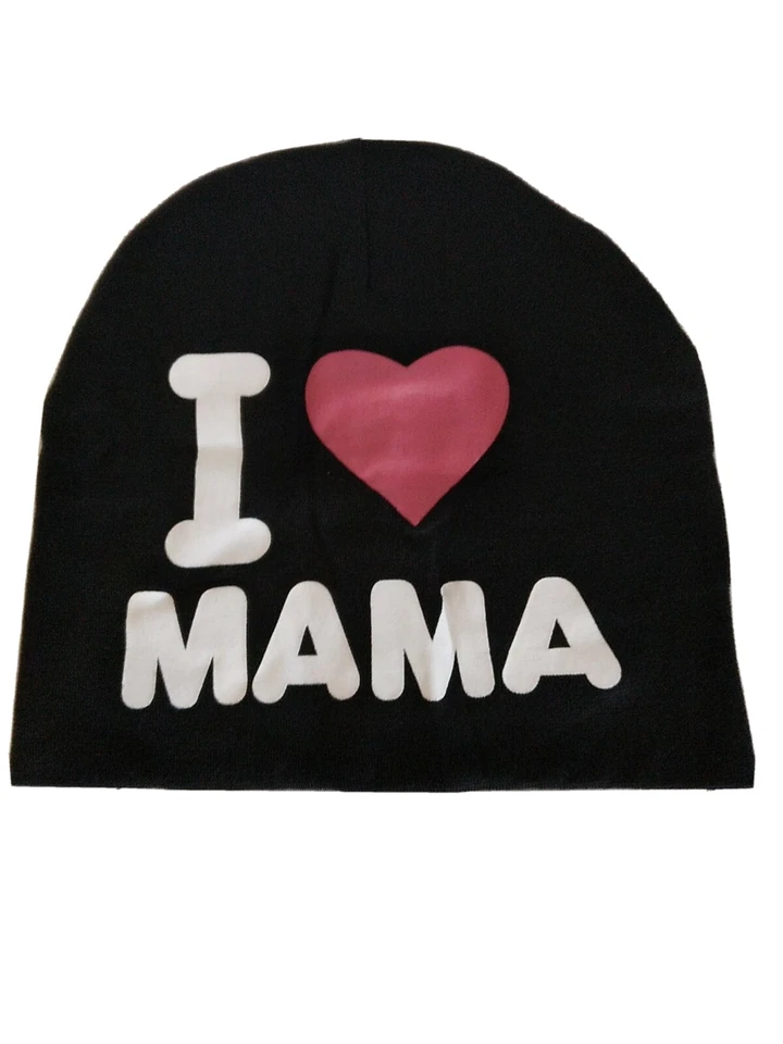 Gorras Beenie para niños nuevos sombreros gorro niños pequeños niñas me encanta mamá Foto 1 de 2