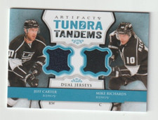 13/14 ARTIFACTS J CARTER & M RICHARDS #TT-RC TUNDRA 2 TANDEMS DUAL JERSEY NRMT
