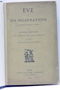 LIVRE ANCIEN MONNIER EVE ET SES INCARNATIONS SONNETS EAUX FORTES PARIS 1878 - Imagen 1 de 11