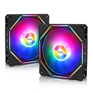 RGB Series 120mm Gehäuselüfter für Computergehäuse, einzigartige ultra leise lange Lebensdauer Gam... - Bild 1 von 8