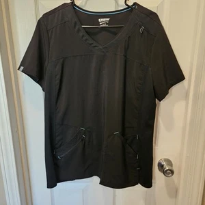 Scrubstar Performance Top Womens XL Black - Picture 1 of 4