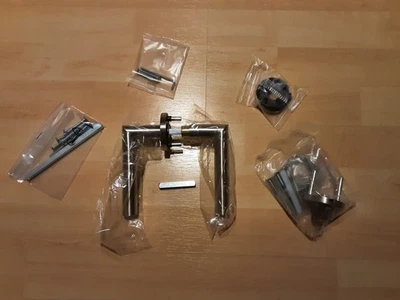 JELD-WEN Rosettengarnitur GK3 M02 ROS D/D WC EDELSTAHL MATT - Bild 1 von 4